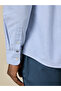 The Airy Pinstripe – Sky Blue Oxford Shirt with Soft, Light Texture, Slim Fit - 7