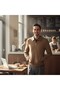 360 Stretching Knitted Men's Zip-Up Standard Fit Polo Neck Jacket Coat - 2