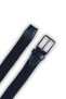 Genuine Leather Men's Knitted Flexible Belt – 3.5cm, Navy Blue |   9862