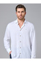 The Cloud Light White Lyocell Linen Shirt with Weightless Softness, Comfort Fit - 5