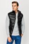 Men's Black Pmp Standard Fit Casual Vest - 6