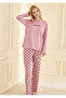 Women's Milan Fabric Pajama Set 50902-2392 Powder - 6