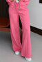 Women's 3 Thread Fleece Inside High Waist Çı piped Alazzo Sweatpants 1144 - 6