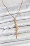 316L Steel Chain Gold Color Polar Star Energy Model Women's Y Necklace -
