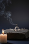 Silver Color Moon Star Steel Necklace Non Tarnish Stainless Steel Meaningful and Stylish (Unisex)