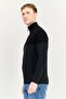 Men High Neck Two Tone Sweater, Multicolor - 2