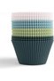 Orret home muffin baking mold 12 pieces silicone cake mold cupcake chocolate and plain cake (12 pieces)