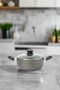 Black Aluminum Non Stick Dutch Oven With Glass Lid (22Cm)