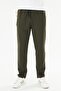 Men's Cotton Zippered Pocket Sweatpants Khaki 7814-H - 3
