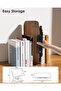Aboutool Adjustable Book Stand with 360° Swivel & Page Clips (Wood) - 8