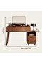 Multifunctional Makeup Vanity Dressing Table with LED Mirror - 6