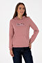 Women's Dusty Rose Hooded Basic Sweatshirt 50307711-Vr221