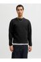 Men's blouse, simple with a low neckline, Black