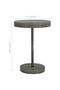 Garden Table Grey 75.5x106 cm Poly Rattan - 3
