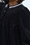 Girl's Collar Buttoned Ruffle Dress - 6