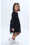 Girl's Collar Ruffle Skirt 34 Floral Tulle Dress - 3