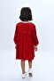 Girl's Collar Buttoned Ruffle Dress - 5