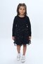 Girl's Collar Ruffle Skirt 34 Floral Tulle Dress