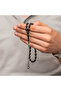 Silver Kazaz Tassel Black Crimped Amber Prayer Beads - 3