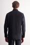 Black Half Italian Collar Long Sleeve Premium S Slim Fit Cotton Shirt 1004255198 - 5