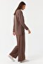 Women's Elastic Waist Textured Trousers - 2