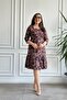 Square Neck Flannel Dress with Ruffled Hem - 7