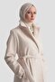 Beli Belted Coat 25Kd2401 Ecru - 4