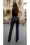Women's Flared Denim Pants - 3