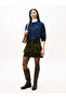Pocketed Velvet Mini Women's Green Skirt Ww0Ww46649Mr8