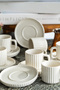 Saturn 12 Piece 6 Person Porcelain Coffee Cup Set - 6