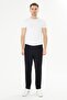 Plus Size Men's Cotton Zipper Pocket Sweatpants Black 7814B-S - 4