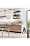 ® Floating Shelves Wall Shelf Solid Wood for Bathroom Bedroom Kitchen Wall Decor Set of 3, Black - 4
