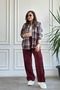 Velvet Corded Fabric Wide Leg Trousers - 5