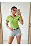 Women's Crew Neck Basic Slim Fit Short Sleeve Body Full Stretch Fabric Full Fit Length 55 cm - 2