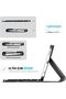 Keyboard Case for Galaxy Tab A11 / A9 8.7" PU Leather with Detachable Wireless Keyboard - Bl - 5