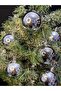 Silver Color Christmas Tree Ornament 4cm Set of 6 – Shiny Silver Christmas Ball – Eng-105 - 2