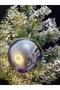 Silver Shiny Christmas Tree Ornament 12 cm Single Large Glitter Christmas Ball Eng-149 - 2