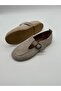 Alina Beige Loafer with Adjustable Strap and Buckle Detail - 6