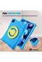 Kids Case for iPad Air 10.9" / iPad Pro 11", Shockproof Rotating Handle Stand - Blue - 4