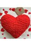 Megahan Heart Pillow White