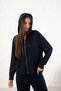 Women's Comfortable Fit Long Sleeve Zippered Modal Fabric Pocketed Hooded Sweatsuit Top Cardigan - 7