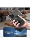 Mag-Safe Leather Magnetic 2-Card Wallet Stand for iPhone & Android (Black) - 2