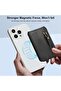 2-in-1 Mag-safe Wallet Ultra-Thin Kickstand Magnetic Mobile Wallet, 4 Card Slots + Zipper (Black) - 7