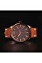 Men's Rose Gold Leather Watch, Quartz | ZK131G2LS-72 - 5
