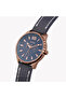 Men's Rose Gold & Blue Leather Watch | ZK131G2LS-4143 - 2