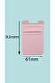 Stretchy Phone Card Holder - Elastic Wallet Sleeve with 3M Adhesive - Pink - 7