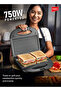 Sandwich Maker 2 Slice SW 3601 | 750W | Non-Stick Plates | Cool Touch Handle |Indicator Lights - 3