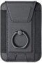 MagSafe Wallet with Phone Grip for iPhone 17–12 Series, Vegan Leather, Black