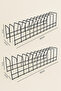 Set of 2, 10-Compartment Metal Plate Rack, Plate Drying Rack, Pot Lid Organizer - 5
