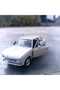 Pull Back Metal Model Car 1968 Bmw 2002Ti 1:32 Scale Opening Doors White 11.5 cm